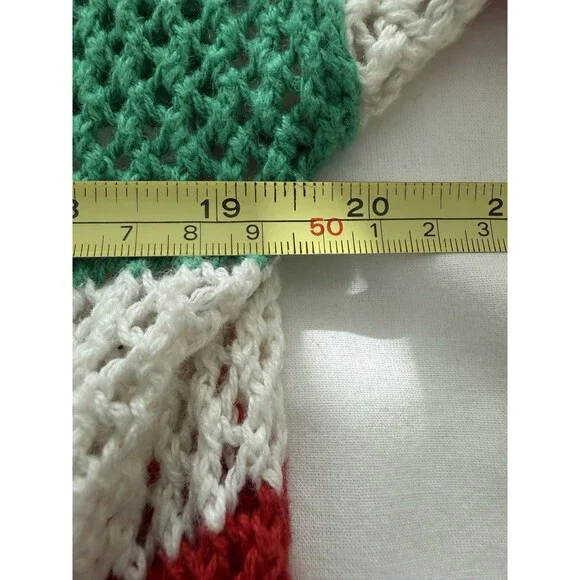 N.E.K. Northeast Knitters  Multi - Color Block Cardigan Sz M. Ramie/Cotton Blend - Picture 7 of 16